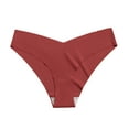 thumbnail image 1 of Womens Cotton Panties Red - Low Rise Cheeky Underwear, Breathable & Seamless for Everyday Comfort, Tag-Free (1-Pack),Size L, 1 of 5