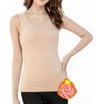 thumbnail image 1 of Womens Cotton Thermal Fleece Lined Underwear Tops Cami Tank Top Warm Base Layer Vest, 1 of 7