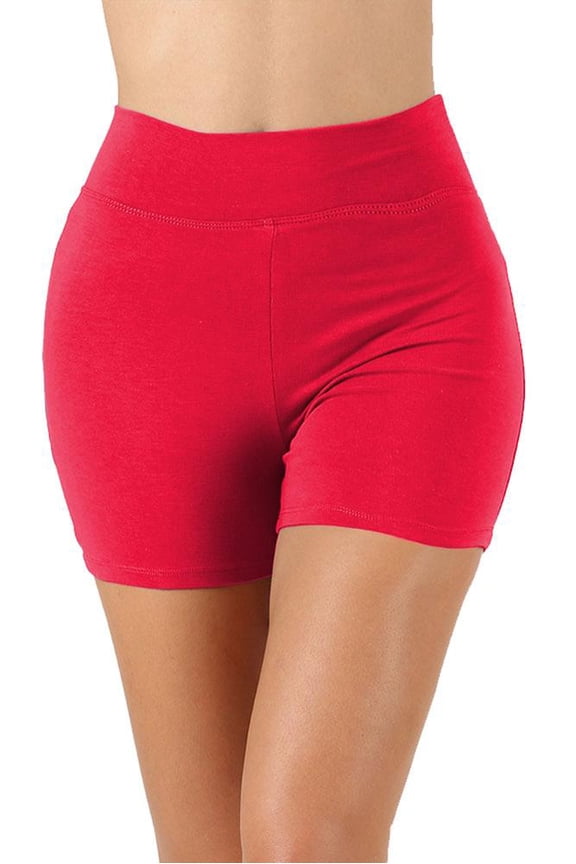 Womens Cotton Thick Band Running Yoga Shorts