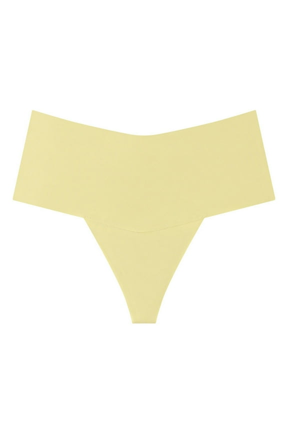 Womens' Cotton Underpants Comfortable Plus Size Seamless Breathable Desire High Waist Thong Underwear