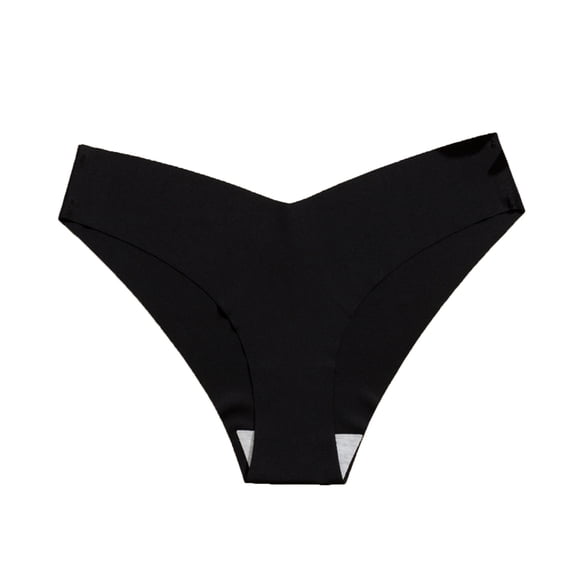 Womens Cotton Underwear Black - Low Rise Cheeky Panties, Soft Breathable & Seamless, Tag-Free for Everyday Comfort (1-Pack),Size M