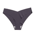 thumbnail image 1 of VONCOS Womens Cotton Underwear Gray - Low Rise Cheeky Panties, Breathable Seamless & Tag-Free for Everyday Comfort (1-Pack),Size XL, 1 of 5
