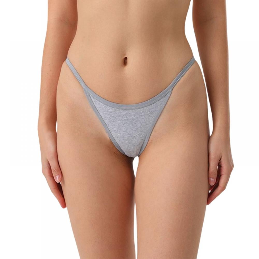 Womens Cotton Underwear Sexy V-Waist Bikini Panties Ladies