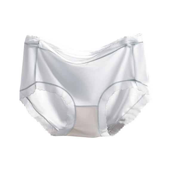 Womens Cotton Underwear Womens Underwear High Waist, Women Medium-Waist Briefs Solid Color Women Underwear