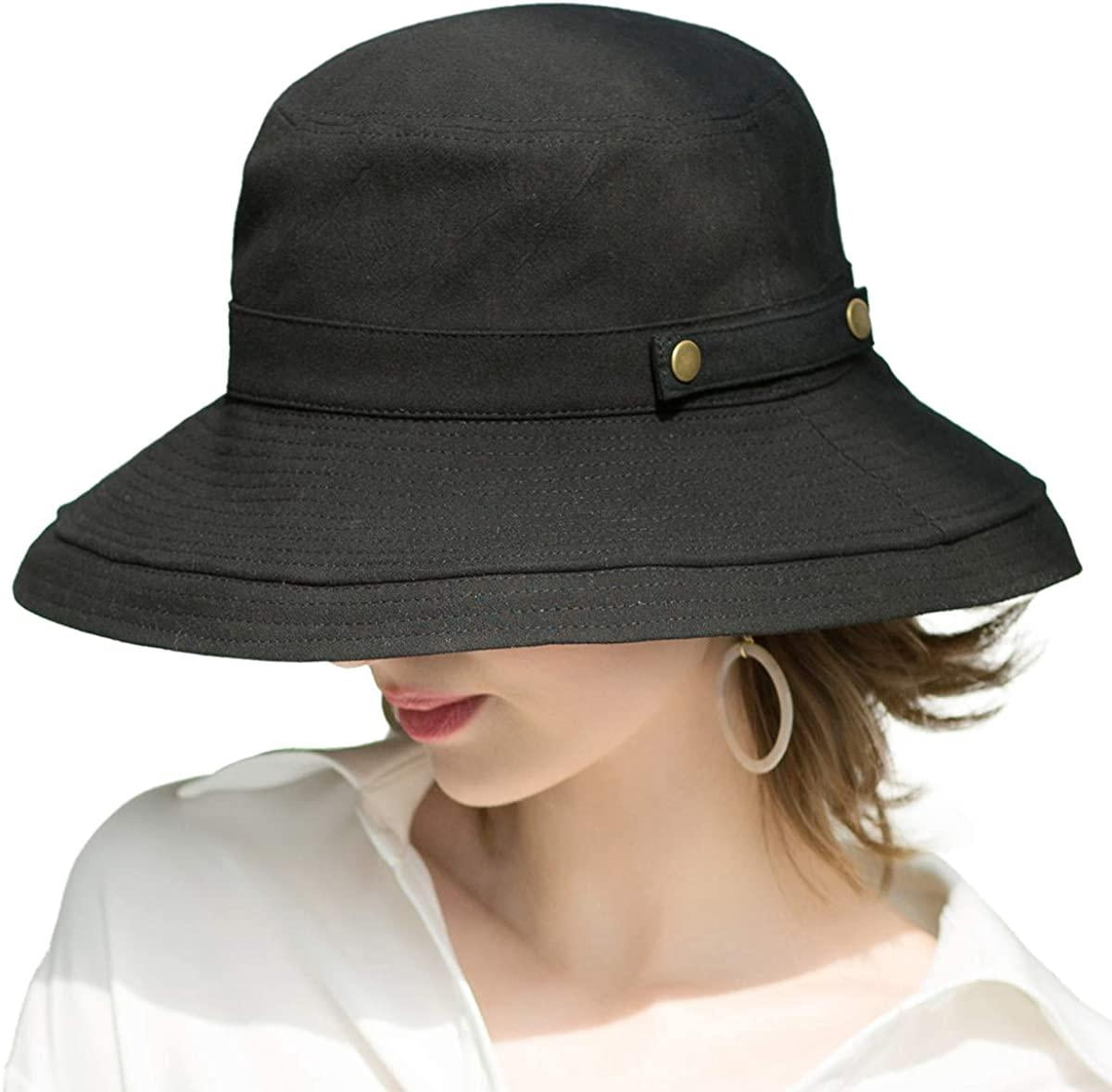 Womens-Cotton-Wide-Brim-Sun-  display picture 3