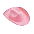 thumbnail image 1 of Womens Cowboy Hat, Solid Color Furry Trim Wide Brim Hat for Dating Party Cosplay, 1 of 6