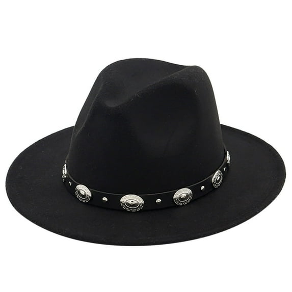 Cowboy Hat for Women Leather Cowboy Hat Black Hat Cowboy Hat Boys One Size