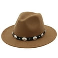thumbnail image 1 of Womens Cowboy Hats Leather Hat for Men Khaki Hat Fashion Hats for Men One Size, 1 of 1