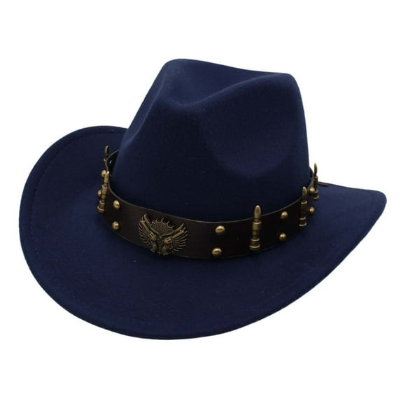 Men's Cowboy Hat Navy Hats Straw Cowboy Hats Funny Party Hats One Size