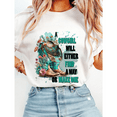 thumbnail image 1 of Womens Cowgirl Boot Flower Print T Shirt Western Graphic Tees Short Sleeve Cotton Pattern Tops for Daily Outfits White,XL, 1 of 5