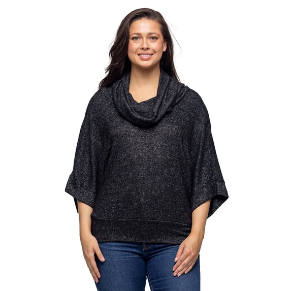 Womens Cowl Neck Sweater Top