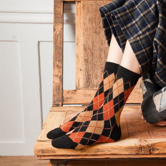 Womens Cozy Crazy Novelty Socks Thick Cotton Vintage Women Sock