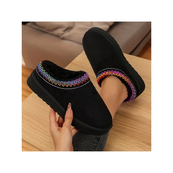 Womens Cozy Non-Slip Slippers for Indoor Winter Comfort