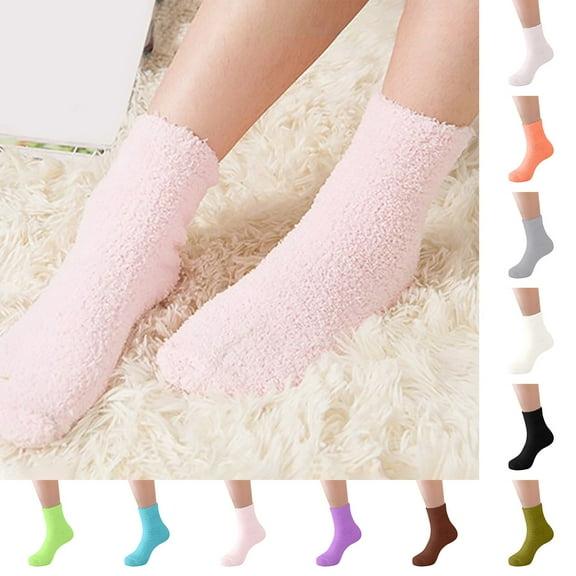 Womens Cozy Plush Slipper Socks Fuzzy Soft Warm Home and Sleep Wear