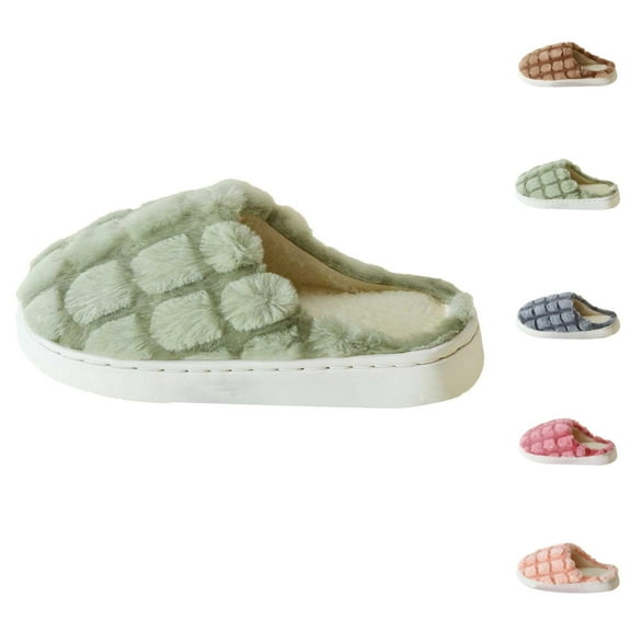 Womens Cozy Slippers Fuzzy Warm Home Soft Plush Shoes Women's Cozy Indoor Slippers Fuzzy Home Shoes With Warm Shoes For Winter And Fall Comfort