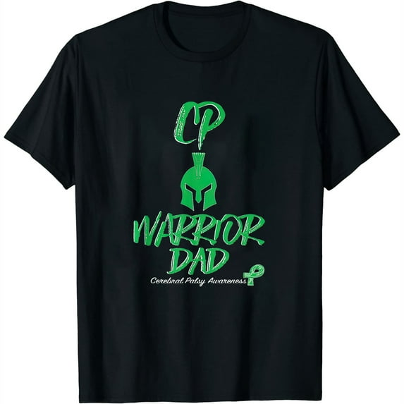 Womens Cp Warrior Dad Cerebral Palsy Awareness T-Shirt Black Large