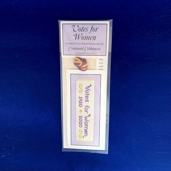 Womens Craft Kit, Gift for a Woman, Votes for Women Counted Cross-Stitch Bookmark Kit (hft4210)