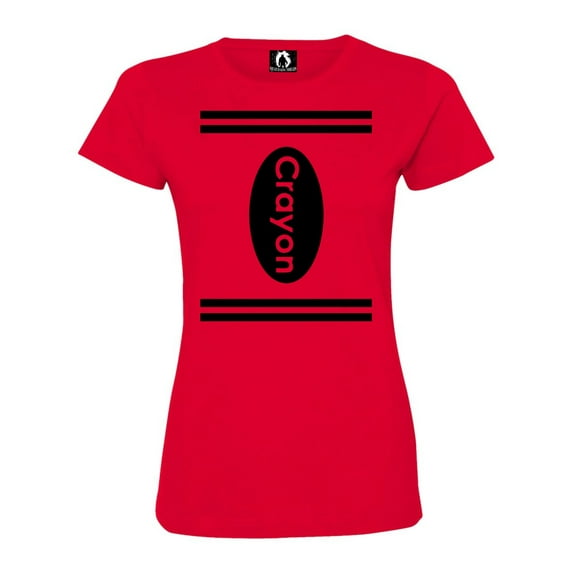 Womens Crayon Costume In Many Colors Deluxe Soft T-Shirt