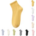 thumbnail image 1 of Womens Crew Ankle Socks Athletic Casual Cotton Socks for Women,Ginger, 1 of 3