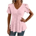 thumbnail image 1 of Womens Crew Neck T Shirts Womens Tops Summer Women's Short Sleeve Shirts Warehouse Sale, 1 of 6