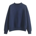 thumbnail image 1 of Womens Crewneck Sweatshirt Cotton Soft Lined Pullover Casual Fall Winter Clothes Vintage Graphic Trendy Streetwear Tops, 1 of 6