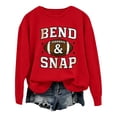 thumbnail image 1 of Womens Crewneck Sweatshirt Fleece Lined Oversized Pullover Long Sleeve Tops for Fall Winter, 1 of 6