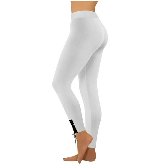 Womens Crisscross Lace up Yoga Pants High Waist Skinny Training Leggings Lounge Gym Fitness Tight Trousers