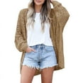 thumbnail image 1 of Womens Crochet Cardigan Sweater Boho Style Oversized Open Front Outwear, 1 of 4