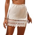 thumbnail image 1 of Womens Crochet Cover Up Skirt Knitted Mini Short Beach Cover Ups Summer Swim Bikini Coverups, 1 of 10