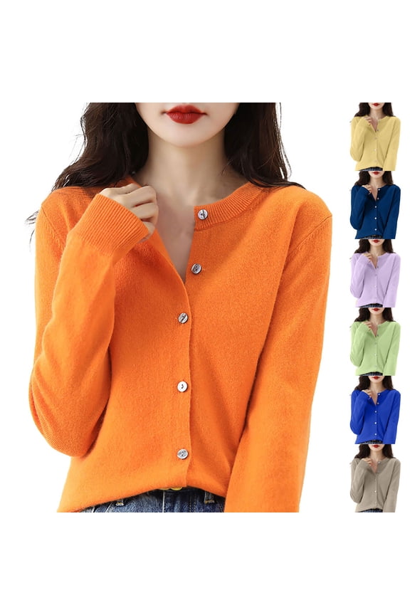 Womens Crochet Knit Sweater Cardigan Comfortable Versatile Layering Piece Casual Wear