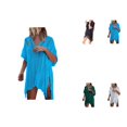 thumbnail image 1 of Womens Crochet Lace Knit Swimwear Cover Up Dress Summer Beach Bikini Cover Up 2023, 1 of 6