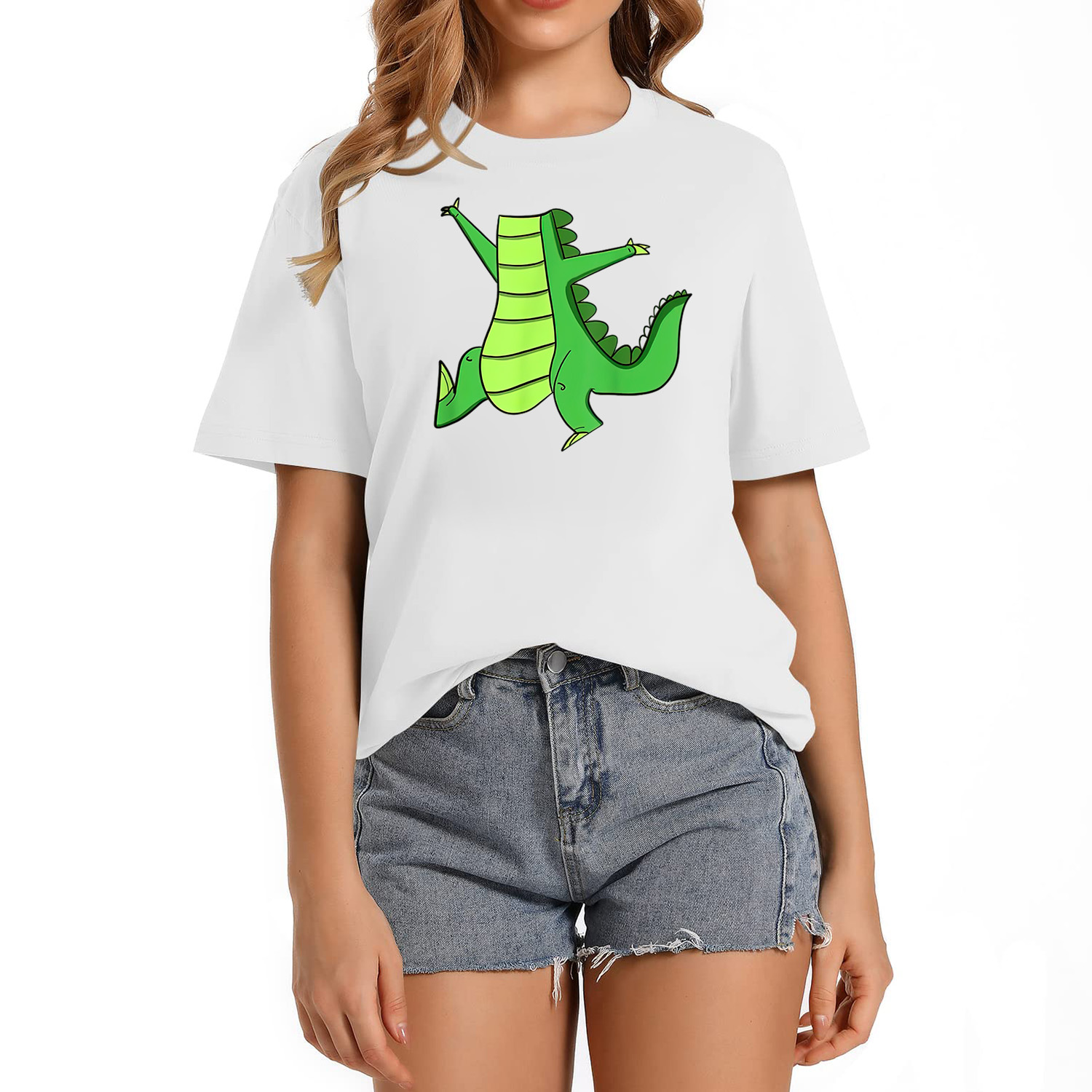 Womens Crocodile Alligator Easy Halloween Costume Shirt TShirt