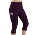 thumbnail image 1 of Womens Crop Leggings with Pockets High Waist Yoga Capris Athletic Tummy Control Workout Tighgts Pants, 1 of 2