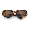 thumbnail image 1 of Womens Crop Mod Cat Eye Luxury Fashion Plastic Sunglasses Tortoise - Brown, 1 of 8
