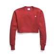 thumbnail image 1 of Champion Life Women's Crop Top Sweatshirt Reverse Weave Cut Off Long Sleeve, 1 of 10