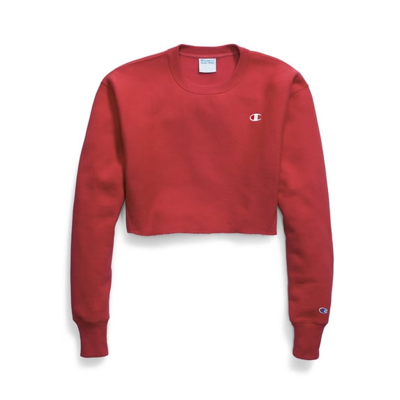 Champion Life Women's Crop Top Sweatshirt Reverse Weave Cut Off Long Sleeve