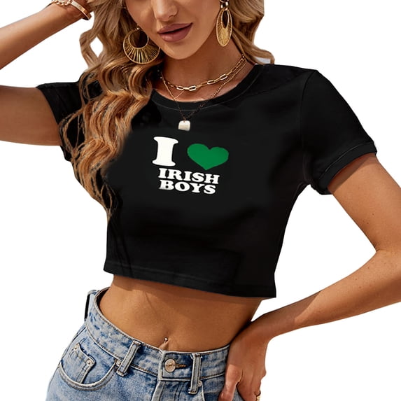 Womens Crop Top Casual Letter Print Short Sleeve Neck T-shirt T shirt Top Holiday Shirt Goings Out Top