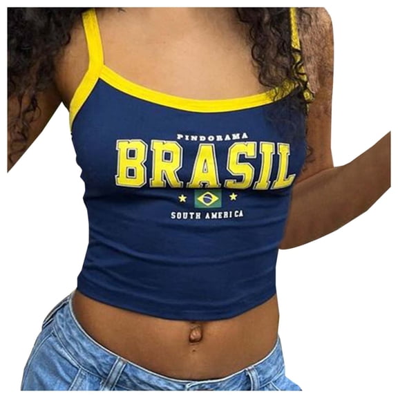 Womens Cropped Fitted Letter Print Short Sleeve Sexy Ribbed Top