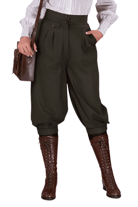 Womens Cropped Jodhpurs – Polo Pants and Horse Riding Breeches Hunting Pants