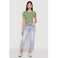 thumbnail image 1 of Womens Cropped Short Sleeve Crew Neck Tee, 1 of 5