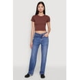 thumbnail image 1 of Womens Cropped Short Sleeve Crew Neck Tee, 1 of 5