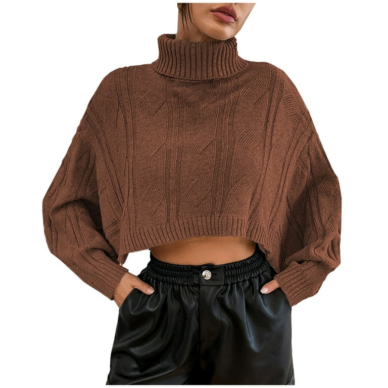 Turtle neck crop jumper online