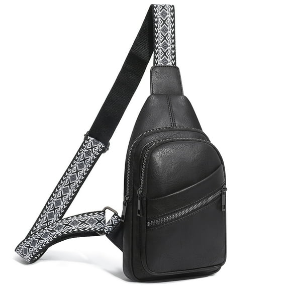 Womens Crossbody Fanny Packs PU Leather Small Sling Bags for Women