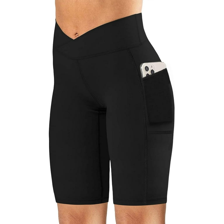 High waisted biker shorts walmart sale