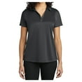 thumbnail image 1 of Womens Crossover Polyester Raglan Polo T-Shirt Battleship Grey 3X-Large, 1 of 6