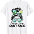 thumbnail image 1 of Womens Cruise Hair Don't Care Messy Bun Ship Cruising Trip T-Shirt mens t shirt，white，women，funny，misfits，men，journey，t-shirt, 1 of 4