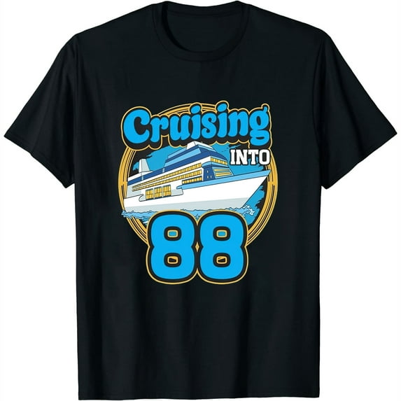 Womens Cruising Boat 88Th Birthday Cruising Into 88 Birthday Cruise Sweatshirt Black 3X-Large
