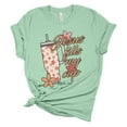 thumbnail image 1 of Womens Cup Tshirt Funny Jesus Fills My Cup Printed Tumbler Short Sleeve T-shirt-Mint-xl, 1 of 1