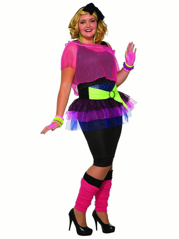 Forum Novelties Plus Size Women s 80 s Girl Costume Walmart