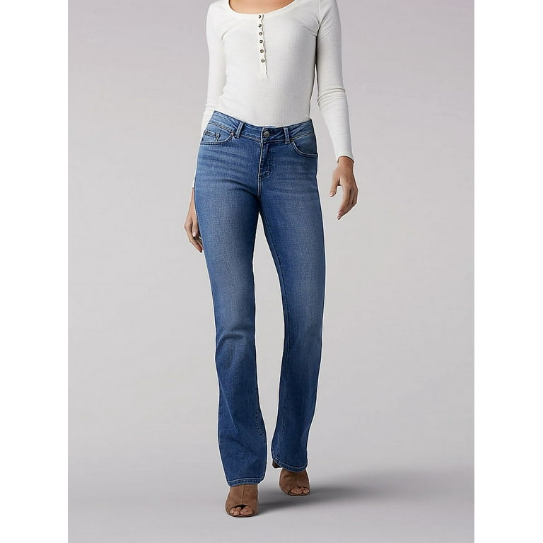 Womens Curvy Fit Bootcut Jean in Majestic Walmart